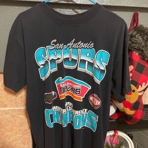 San Antonio Spurs 1999 Western Conference Champions shirt vintage rare men large